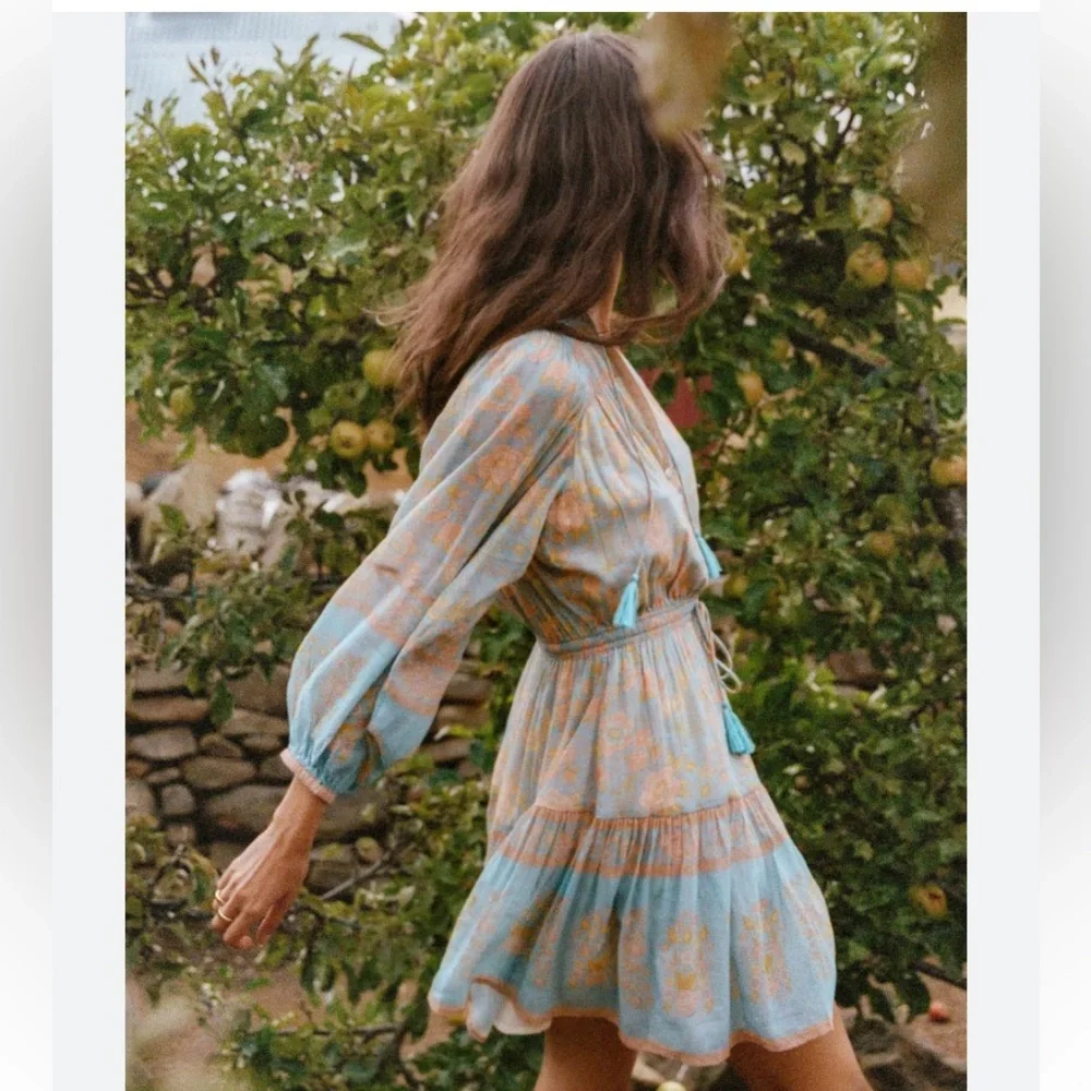 Spell & The Gypsy Juniper Playdress Eggshell Blue - Picture 6 of 10